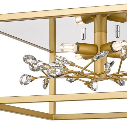 Zuma Line - Kristāla griestu lampa 4xG9/33W/230V zelta