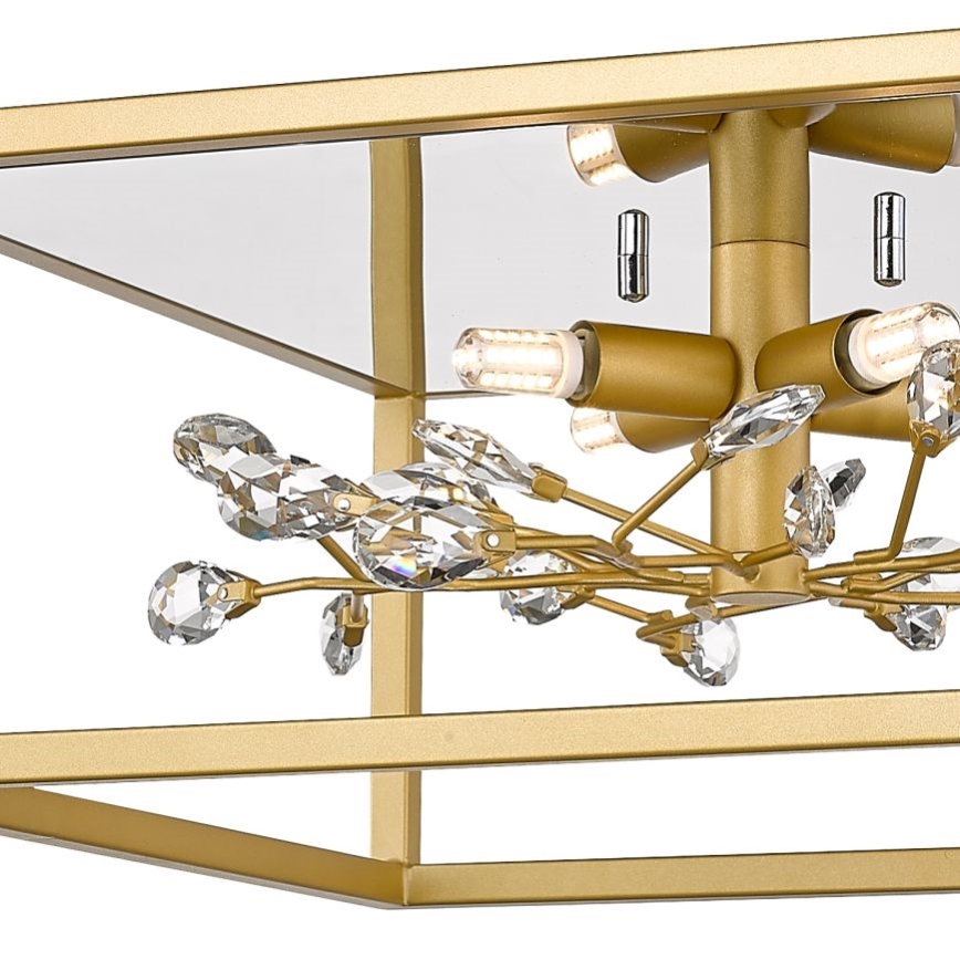 Zuma Line - Kristāla griestu lampa 4xG9/33W/230V zelta