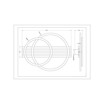Zuma Line - LED griestu gaismeklis LED/40W/230V