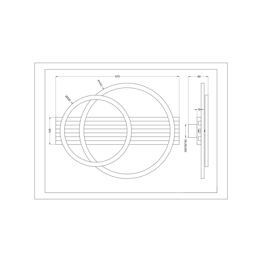 Zuma Line - LED griestu gaismeklis LED/40W/230V