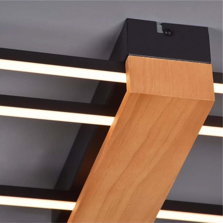 Zuma Line - LED Griestu lampa LED/39W/230V 3000K melna/priede