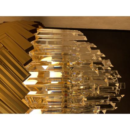 Zuma Line - Lustra ar stieni 9xE14/40W/230V zelta