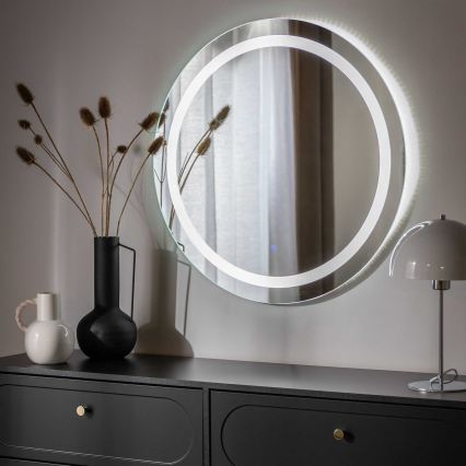 Zuma Line - LED vannas istabas sienas spogulis ar integrētu LED apgaismojumu, 36W/230V, 3 krāsu temperatūras (3000/4000/6000K), Ø 80 cm, IP44