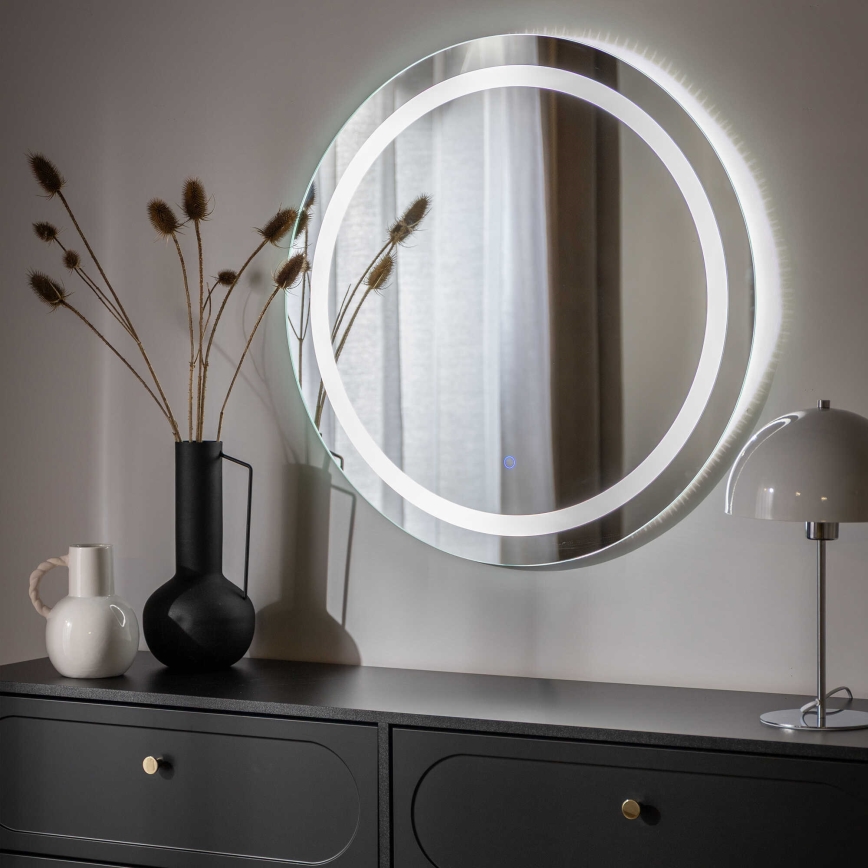 Zuma Line - LED vannas istabas sienas spogulis ar integrētu LED apgaismojumu, 36W/230V, 3 krāsu temperatūras (3000/4000/6000K), Ø 80 cm, IP44