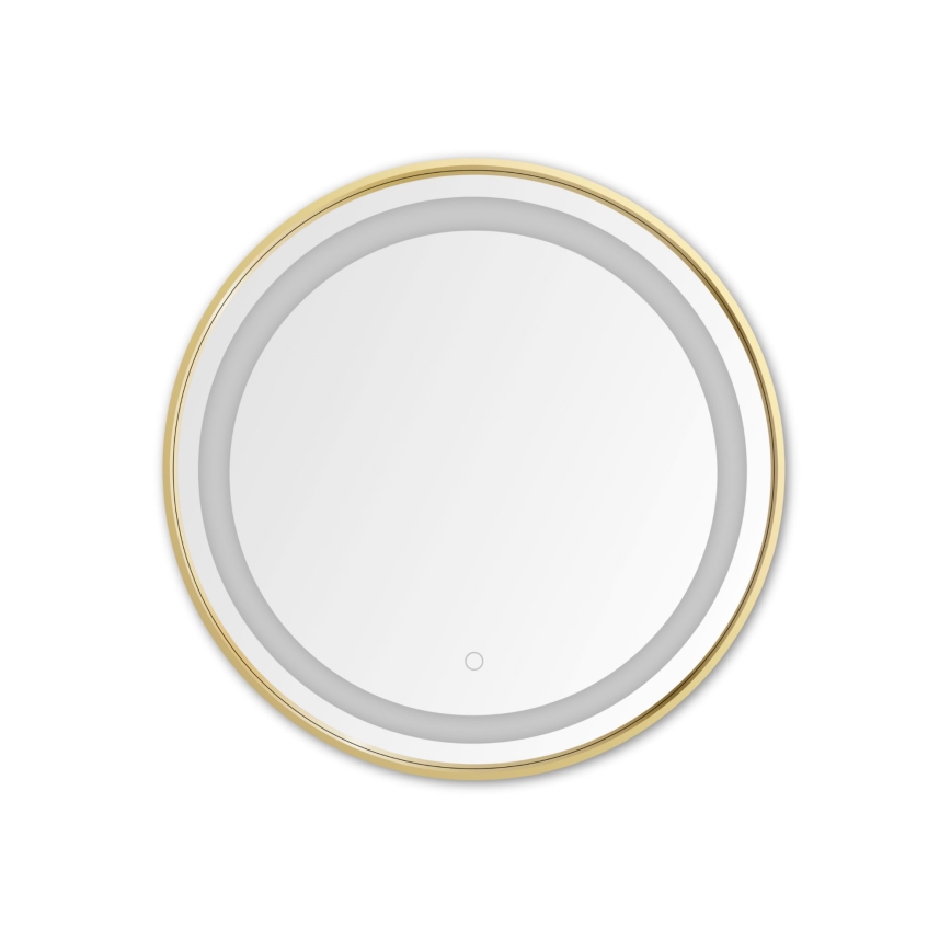 Zuma Line - LED Vannas istabas sienas spogulis ar fona apgaismojumu LED/24W/230V 3000/4000/6000K d. 60 cm IP44 zelta