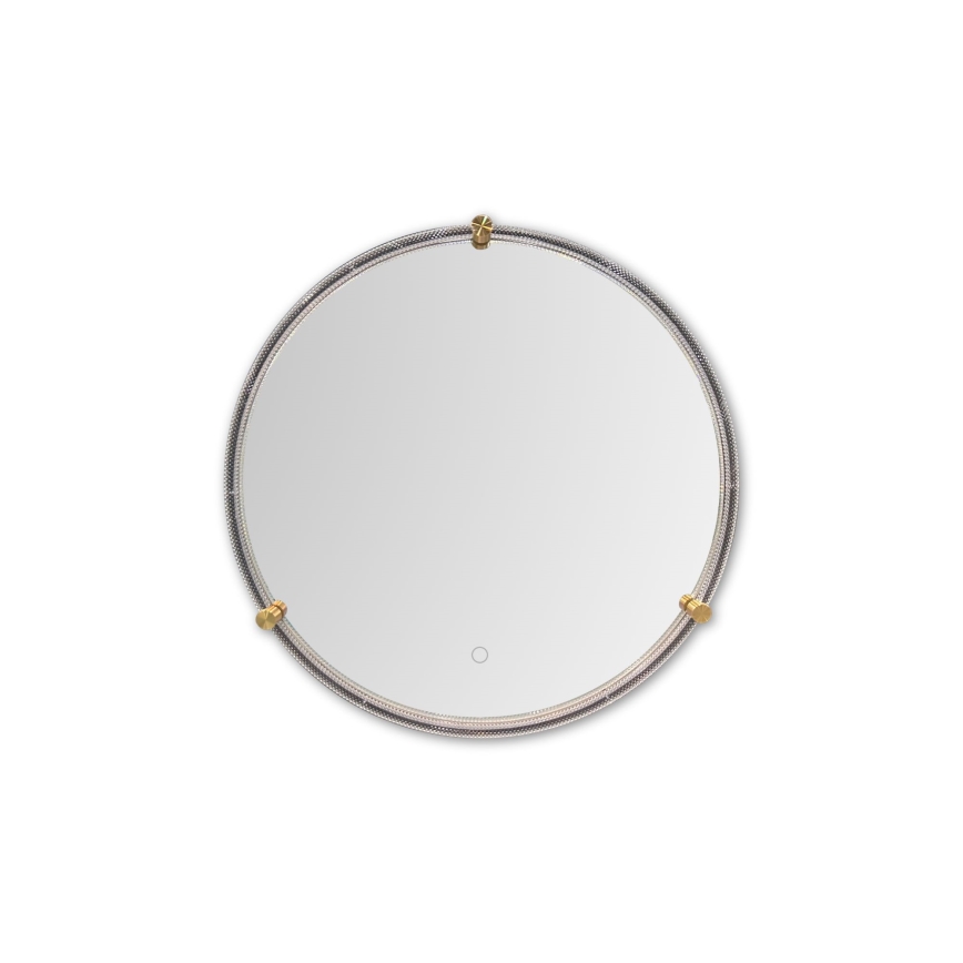 Zuma Line - LED Vannas istabas sienas spogulis ar fona apgaismojumu LED/24W/230V 3000/4000/6000K d. 60 cm IP44 caurspīdīga/zelta