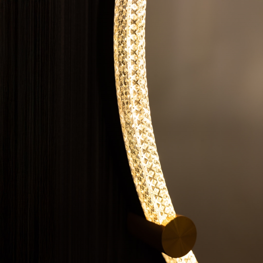Zuma Line - LED Vannas istabas sienas spogulis ar fona apgaismojumu LED/24W/230V 3000/4000/6000K d. 60 cm IP44 caurspīdīga/zelta