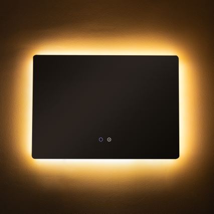 Zuma Line - LED Vannas istabas apsildāms sienas spogulis ar fona apgaismojumu LED/24W/230V 3000/4000/6000K 70x50 cm IP44
