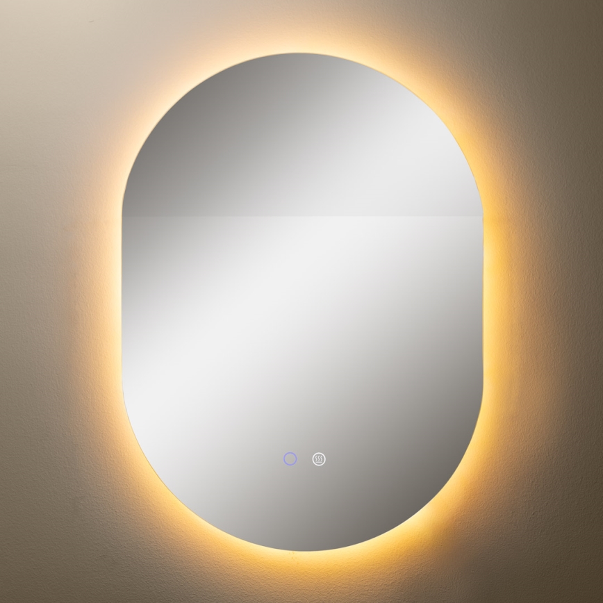 Zuma Line - LED Vannas istabas apsildāms sienas spogulis ar fona apgaismojumu LED/24W/230V 3000/4000/6000K 70x50 cm IP44