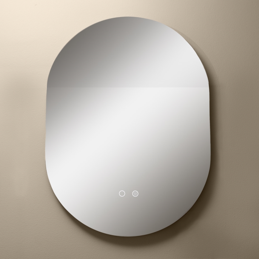 Zuma Line - LED Vannas istabas apsildāms sienas spogulis ar fona apgaismojumu LED/24W/230V 3000/4000/6000K 70x50 cm IP44