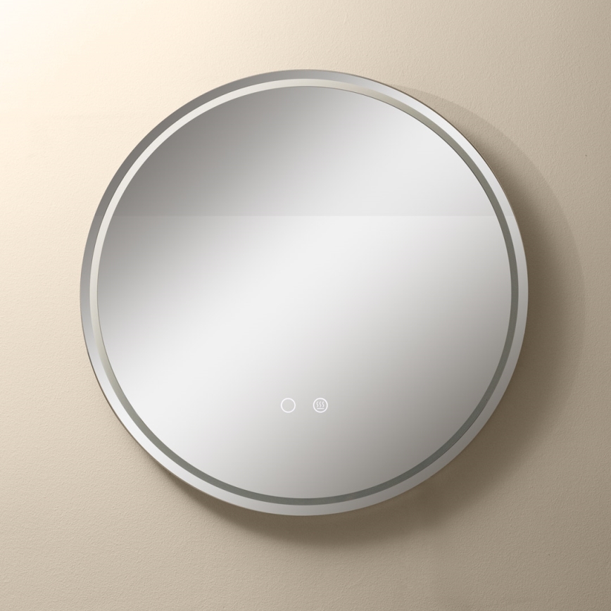 Zuma Line - LED Vannas istabas apsildāms sienas spogulis ar fona apgaismojumu LED/24W/230V 3000/4000/6000K d. 60 cm IP44