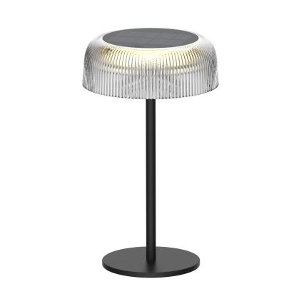 Zuma Line - LED Aptumšojama saules enerģijas uzlādējams galda lampa LED/2,5W/2000 mAh IP44 melna