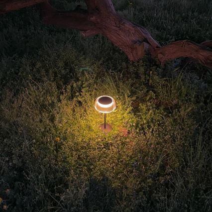 Zuma Line - LED Aptumšojama saules enerģijas uzlādējams galda lampa LED/2,5W/2000 mAh IP44 melna