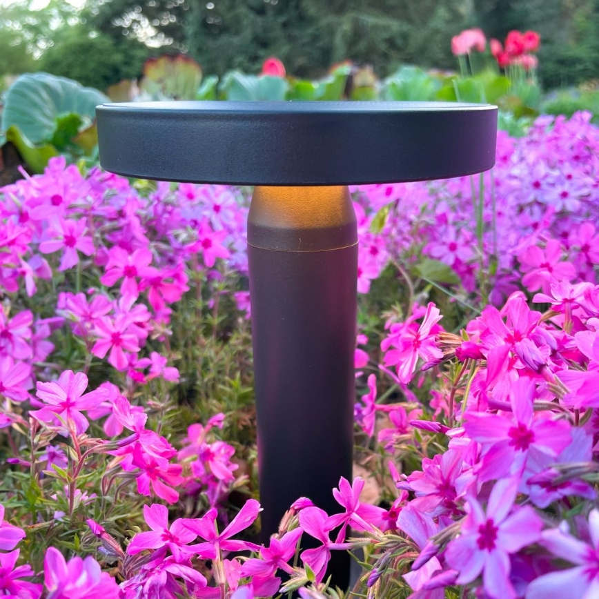 Zuma Line - LED Aptumšojama saules enerģijas uzlādējams galda lampa LED/2W/2000 mAh IP44 melna