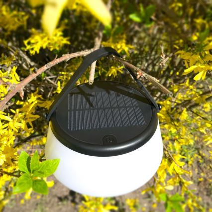 Zuma Line - LED Aptumšojama saules enerģijas uzlādējams galda lampa LED/2,2W/2000 mAh IP44 melna