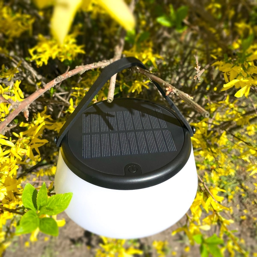 Zuma Line - LED Aptumšojama saules enerģijas uzlādējams galda lampa LED/2,2W/2000 mAh IP44 melna