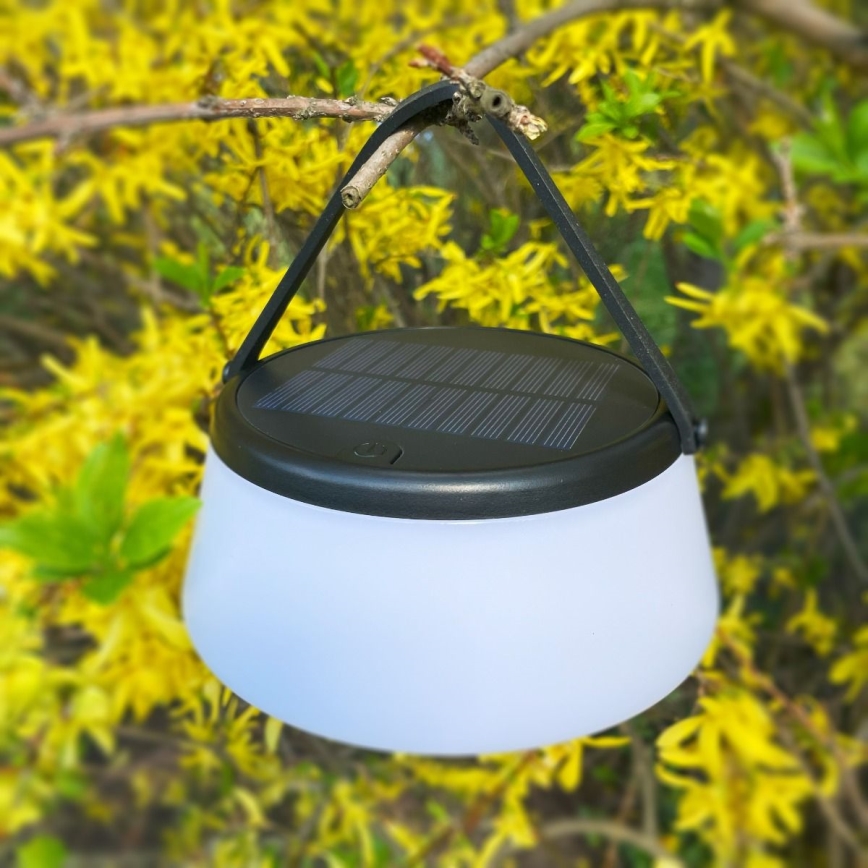 Zuma Line - LED Aptumšojama saules enerģijas uzlādējams galda lampa LED/2,2W/2000 mAh IP44 melna