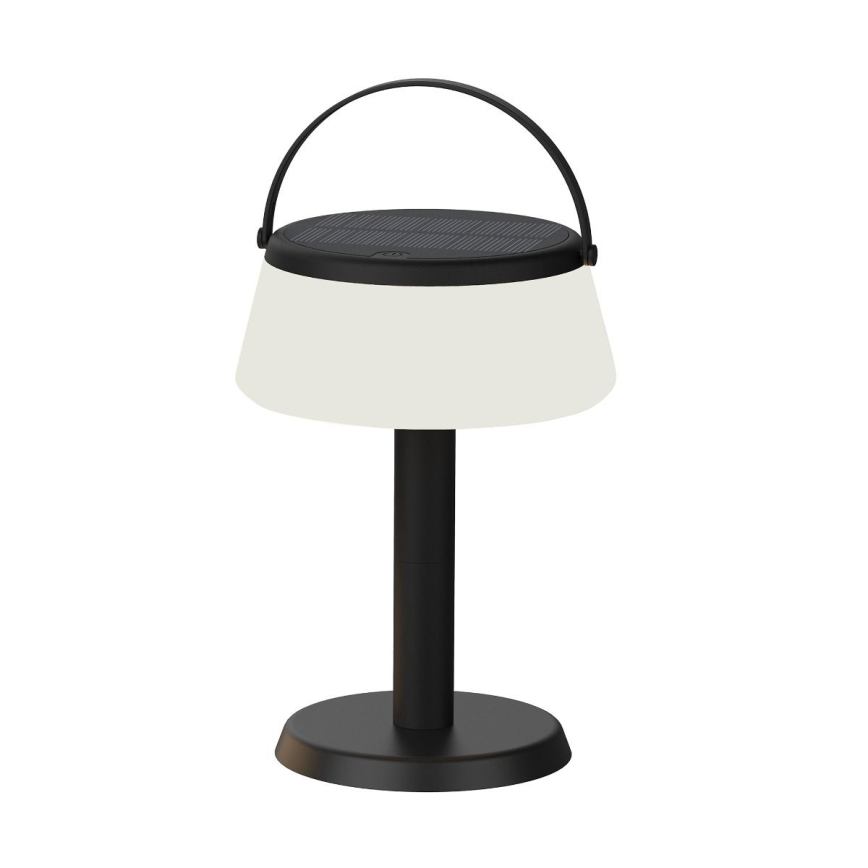 Zuma Line - LED Aptumšojama saules enerģijas uzlādējams galda lampa LED/2,2W/2000 mAh IP44 melna