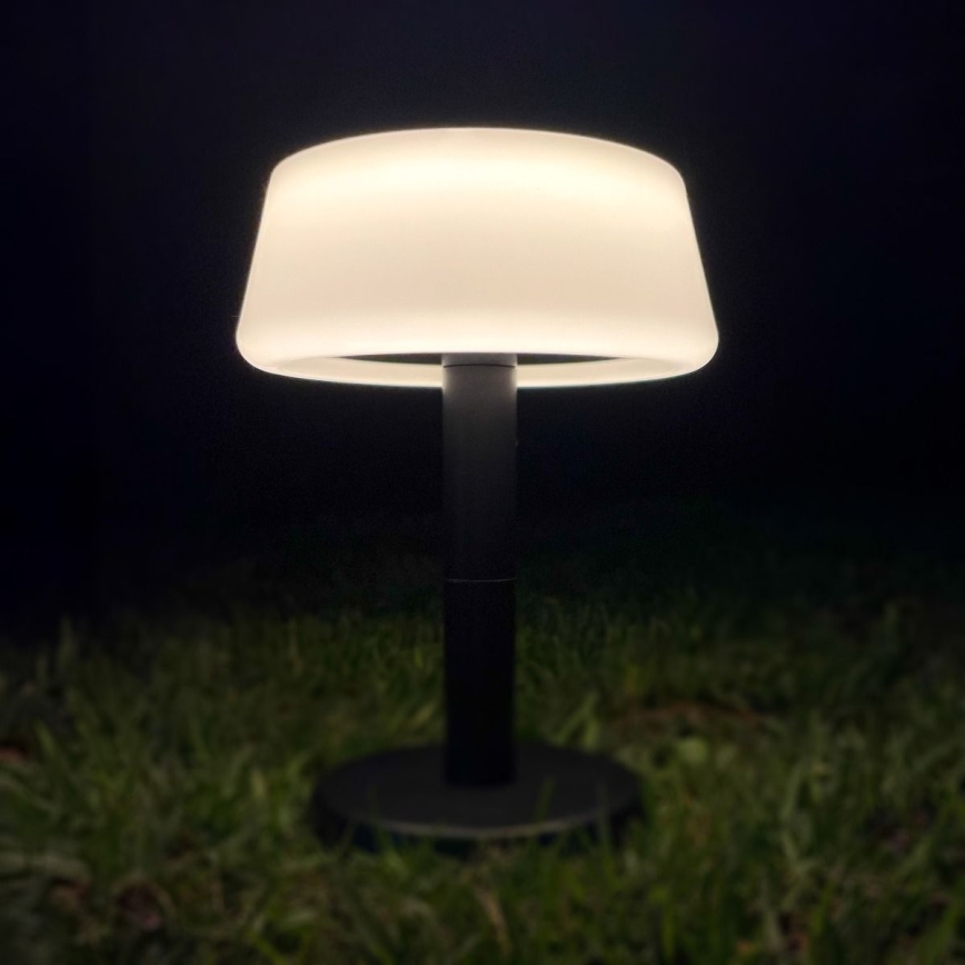 Zuma Line - LED regulējama saules uzlādes galda lampa LED/2,2W/2000 mAh IP44 melna