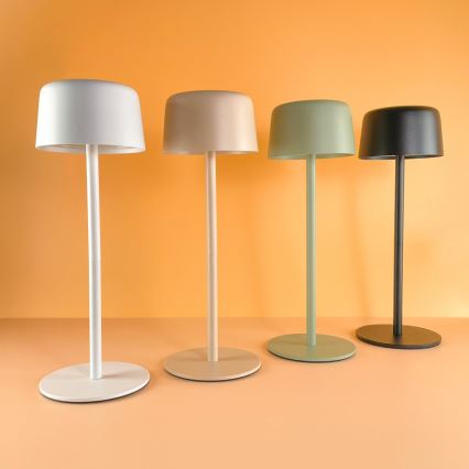 Zuma Line - LED Aptumšojama, lādējama galda lampa LED/2W/1200 mAh IP44 krēmkrāsa