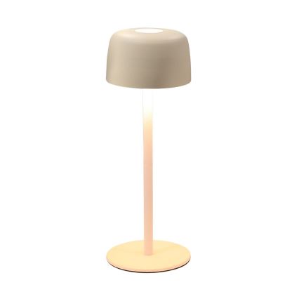 Zuma Line - LED Aptumšojama, lādējama galda lampa LED/2W/1200 mAh IP44 krēmkrāsa