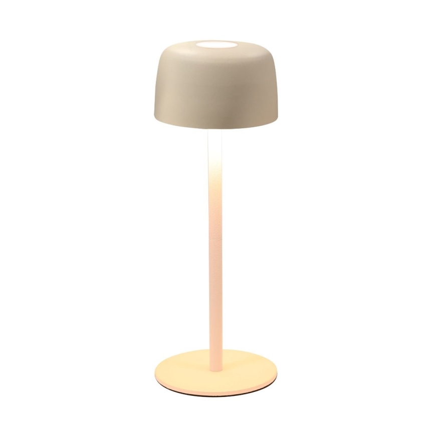 Zuma Line - LED Aptumšojama, lādējama galda lampa LED/2W/1200 mAh IP44 krēmkrāsa
