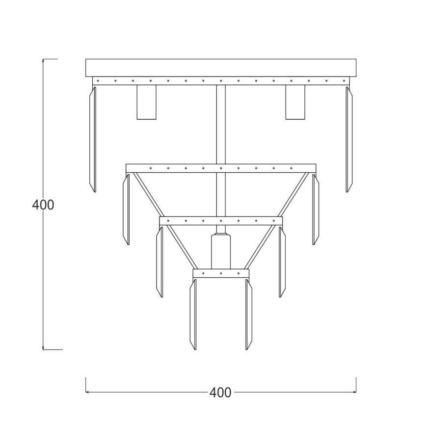 Zuma Line - Kristāla griestu lampa 5xE14/40W/230V spīdīgi hromēts