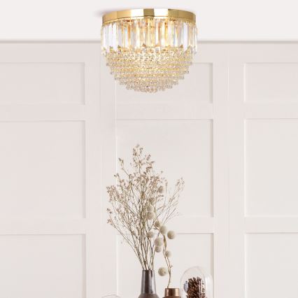 Zuma Line - Griestu lampa 5xE14/40W/230V d. 40 zelta