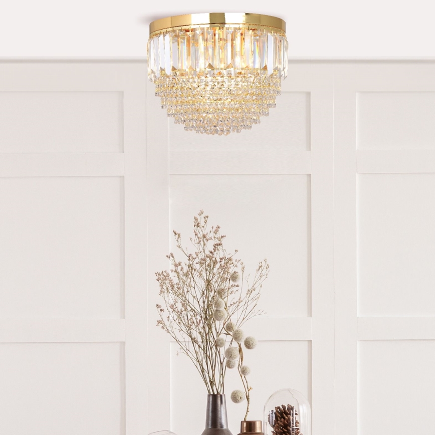 Zuma Line - Griestu lampa 5xE14/40W/230V d. 40 zelta