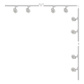 Zuma Line - Gaismas ķermenis 8xGU10/15W/230V baltā