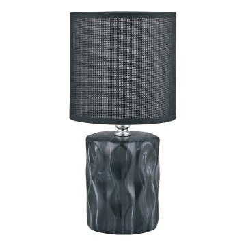 Zuma Line - Galda lampa 1xE14/40W/230V melna/marmora dekors