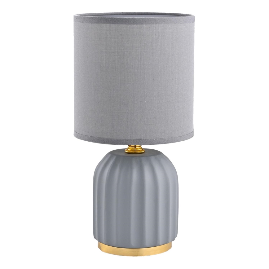 Zuma Line - Galda lampa 1xE14/40W/230V pelēka/zelta