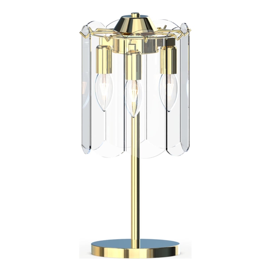 Zuma Line - Galda lampa 3xE14/40W/230V zelta