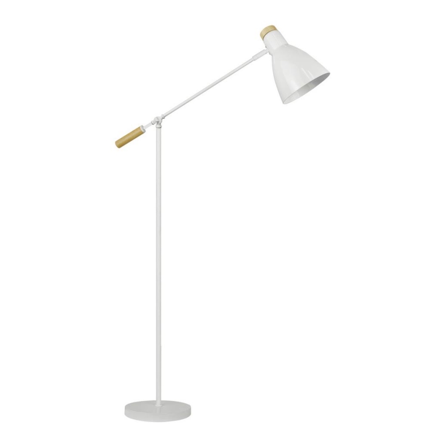 Zuma Line - Grīdas stāvlampa 1xE27/60W/230V balta/priede