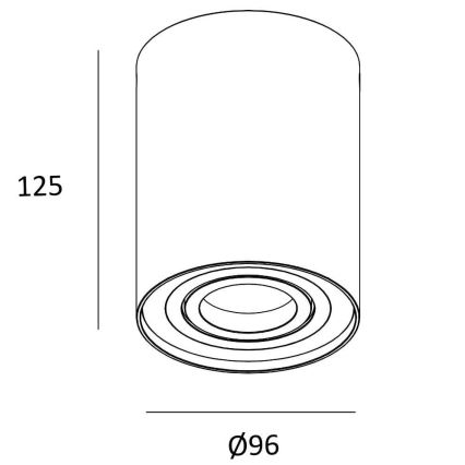 Zuma Line - Starmetis 1xGU10/50W/230V melns