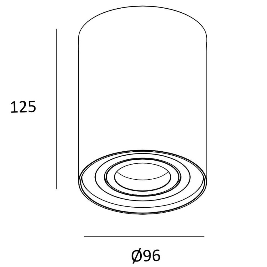 Zuma Line - Starmetis 1xGU10/50W/230V melns