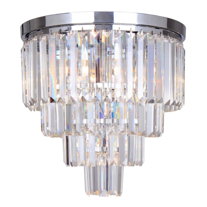 Zuma Line - Kristāla griestu lampa 5xE14/40W/230V spīdīgi hromēts