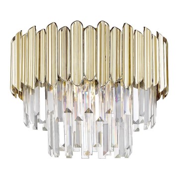 Zuma Line - Kristāla griestu lampa 5xE14/40W/230V, zelta