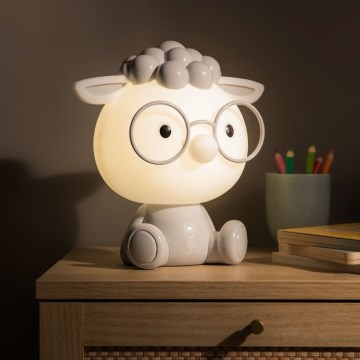 Zuma Line - LED Aptumšojama bērnu skārienvadāma galda lampa LED/3W/230V aita pelēka