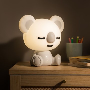 Zuma Line - LED Aptumšojama bērnu skārienvadāma galda lampa LED/3W/230V koala pelēka