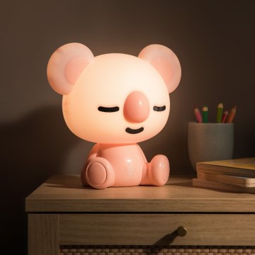 Zuma Line - LED Aptumšojama bērnu skārienvadāma galda lampa LED/3W/230V koala rozā