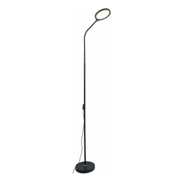Zuma Line - LED Aptumšojama grīdas stāvlampa LED/10W/230V 3000/4500/6500K melna