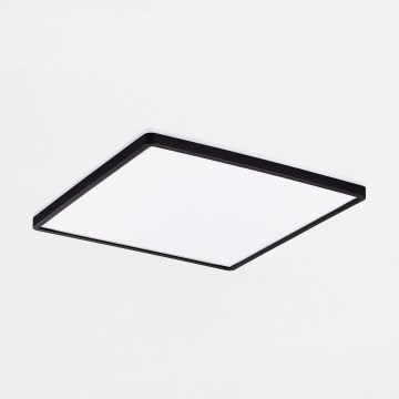 Zuma Line - LED Aptumšojama griestu lampa LED/38W/230V + LED/12W 3000/4000/5500K 40x40 cm melna