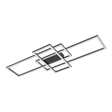 Zuma Line - LED Aptumšojama kristāla griestu lampa LED/52W/230V 2700-6000K melna + tālvadības pults