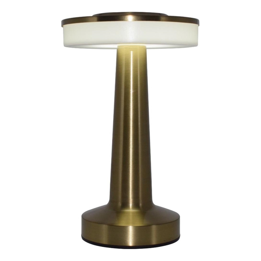 Zuma Line - LED Aptumšojama, lādējama galda lampa LED/2,5W/1200 mAh 3000/4000/6000K zelta