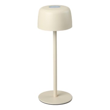 Zuma Line - LED Aptumšojama, lādējama galda lampa LED/2W/1200 mAh IP44 krēmkrāsa