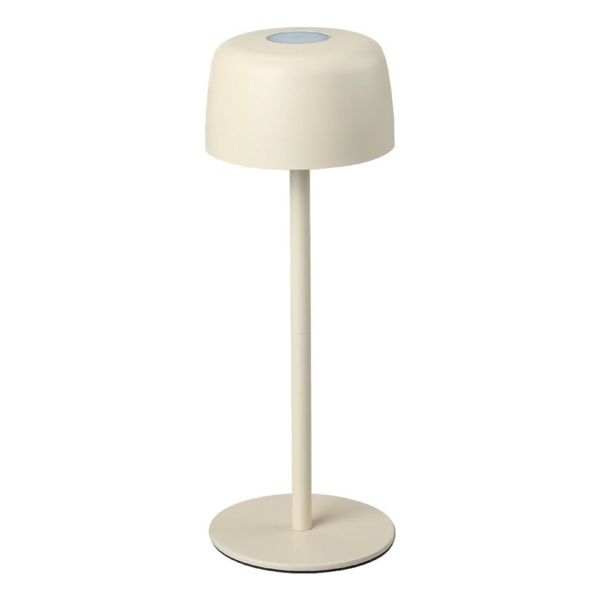 Zuma Line - LED Aptumšojama, lādējama galda lampa LED/2W/1200 mAh IP44 krēmkrāsa