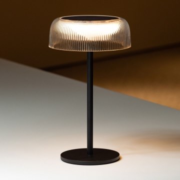 Zuma Line - LED Aptumšojama saules enerģijas uzlādējams galda lampa LED/2,5W/2000 mAh IP44 melna