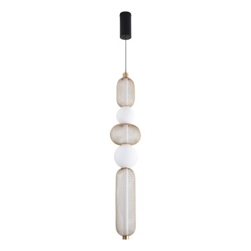 Zuma Line - LED dimējama pakaramā lustra uz troses LED/27W/230V 3000-5700K zelta + ar tālvadības pulti