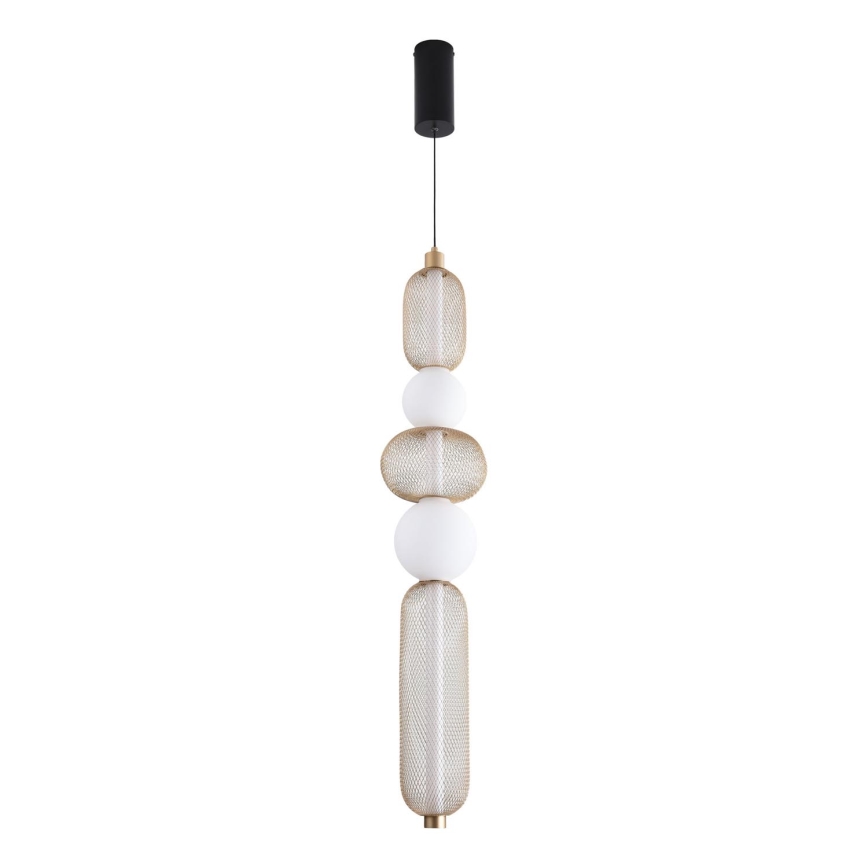 Zuma Line - LED dimējama pakaramā lustra uz troses LED/27W/230V 3000-5700K zelta + ar tālvadības pulti